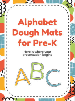 Alphabet Dough Mats for Pre-K