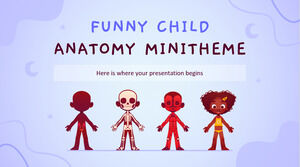 Zabawny mini motyw anatomii dziecka