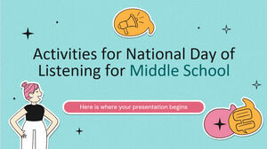 Actividades por el Día Nacional de la Escucha para la Escuela Secundaria