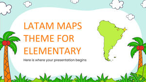 İlköğretim için Latam Haritalar Teması