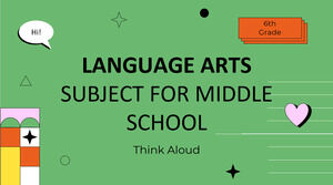 Materia de artes del lenguaje para la escuela intermedia - 6.º grado: pensar en voz alta
