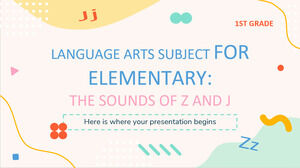 Sprachkunstfach für Grundstufe - 1. Klasse: Die Klänge von Z und J