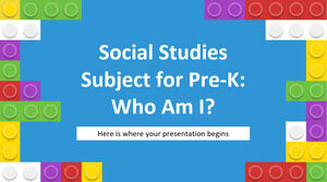 Subiect de studii sociale pentru pre-K: Cine sunt eu?