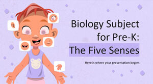 Materia de biología para niños: Los cinco sentidos