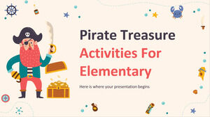 Activités sur le trésor des pirates pour le primaire