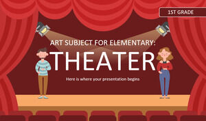 Materia artistica per la scuola elementare - 1a elementare: teatro