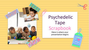 Psychedelic Tape Scrapbook School Center