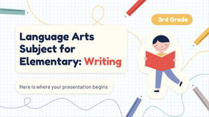 Matière d'arts du langage pour l'élémentaire - 3e année : enseignement de l'écriture