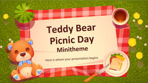 Minitema Ziua de picnic cu ursuleț de pluș