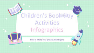 Infografica delle attività della giornata del libro per bambini