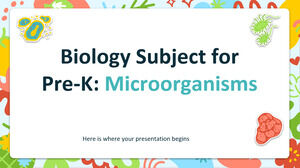 Предмет биологии для Pre-K: микроорганизмы