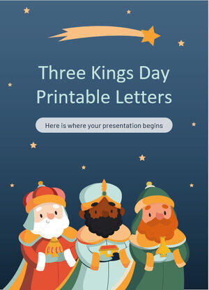 Lettere stampabili del giorno dei tre re