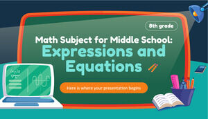 中学数学科目 - 8 年级：表达式和方程式