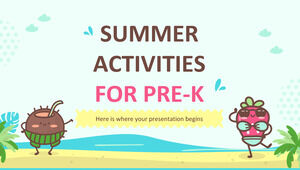 Sommeraktivitäten für Pre-K