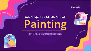Materia artistica per la scuola media - 8° anno: pittura