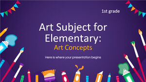 Materia artistica per la scuola elementare - 1a elementare: concetti artistici
