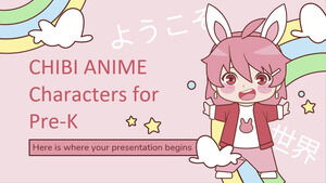 Personnages d'Anime Chibi pour Pré-K