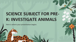 Przedmiot naukowy dla dzieci z klasy wstępnej: Zbadaj zwierzęta