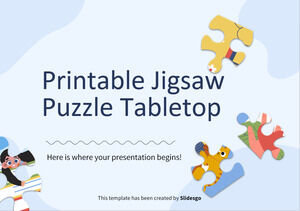 Tabletop Jigsaw Puzzle yang Dapat Dicetak