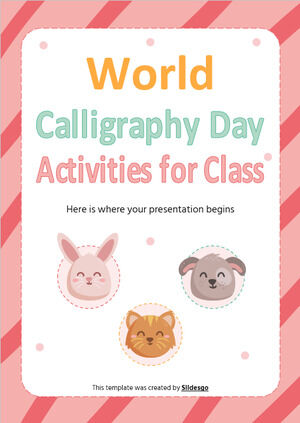 Giornata mondiale della calligrafia Attività per la classe