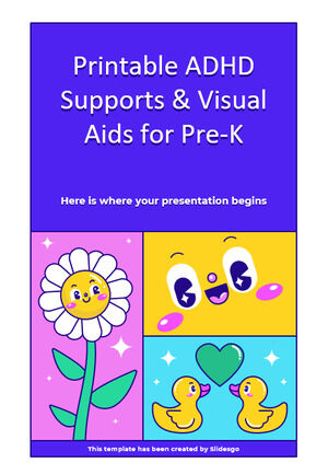 Printable ADHD Supports & Visual Aids for Pre-K