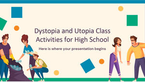 고등학교를 위한 디스토피아와 유토피아 수업 활동
