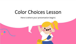 Lezione sulle scelte di colore