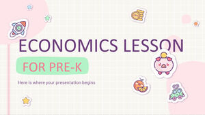 Leçon d'économie pour le pré-K