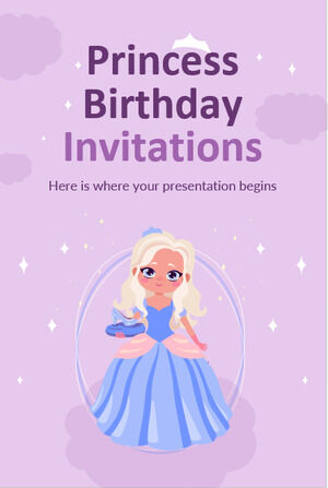 Inviti di compleanno principessa