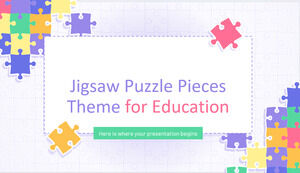Puzzle Pieces Thema für Bildung