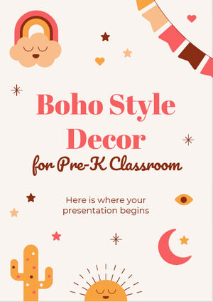 Boho Style Decor for Pre-K Classroom