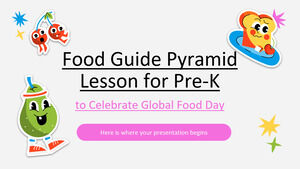 Anaokulu Öncesi Çocuklar için Küresel Gıda Gününü Kutlamak İçin Yemek Rehberi Piramit Dersi