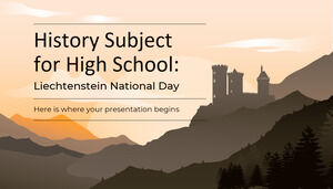 วิชาประวัติศาสตร์สำหรับโรงเรียนมัธยม: วันชาติลิกเตนสไตน์