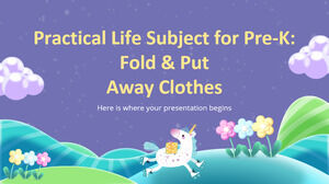 Pre-K를 위한 실생활 과목: 옷 접고 정리하기