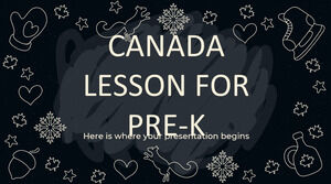 Lição do Canadá para Pre-K