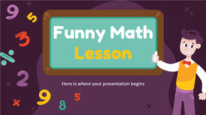 Leçon de mathématiques amusante