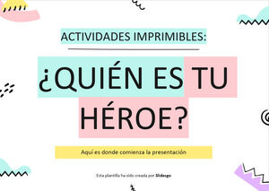 Printable Activities: Who Is Your Hero?