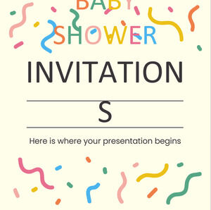 Invitations de douche de bébé