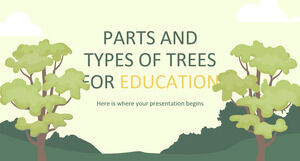 Partes e tipos de árvores para educação