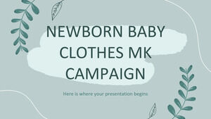 Campagna MK dei vestiti per neonati
