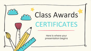 Zertifikate für Klassenauszeichnungen