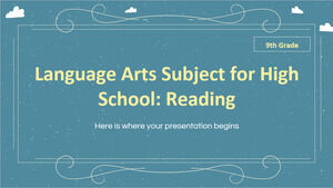 วิชาศิลปะภาษาสำหรับโรงเรียนมัธยม - เกรด 9: การอ่าน