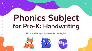 วิชาการออกเสียงสำหรับ Pre-K: การเขียนด้วยลายมือ