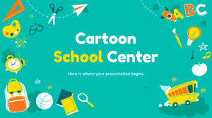 Centre scolaire de dessin animé