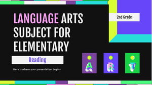 مادة فنون اللغة للمرحلة الابتدائية - الصف الثاني: القراءة