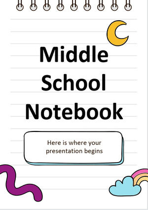 Notizbuch der Mittelschule