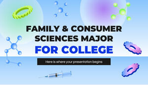 Hauptfach Family & Consumer Sciences für das College