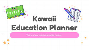 Planificator de educație Kawaii