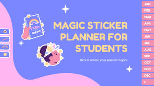 Magiczny planer naklejek dla studentów