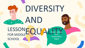 Diversity and Equality Lesson for Middle School